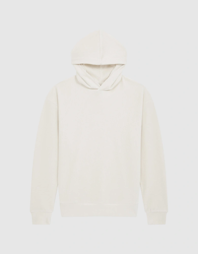 Jersey Cord Hoodie