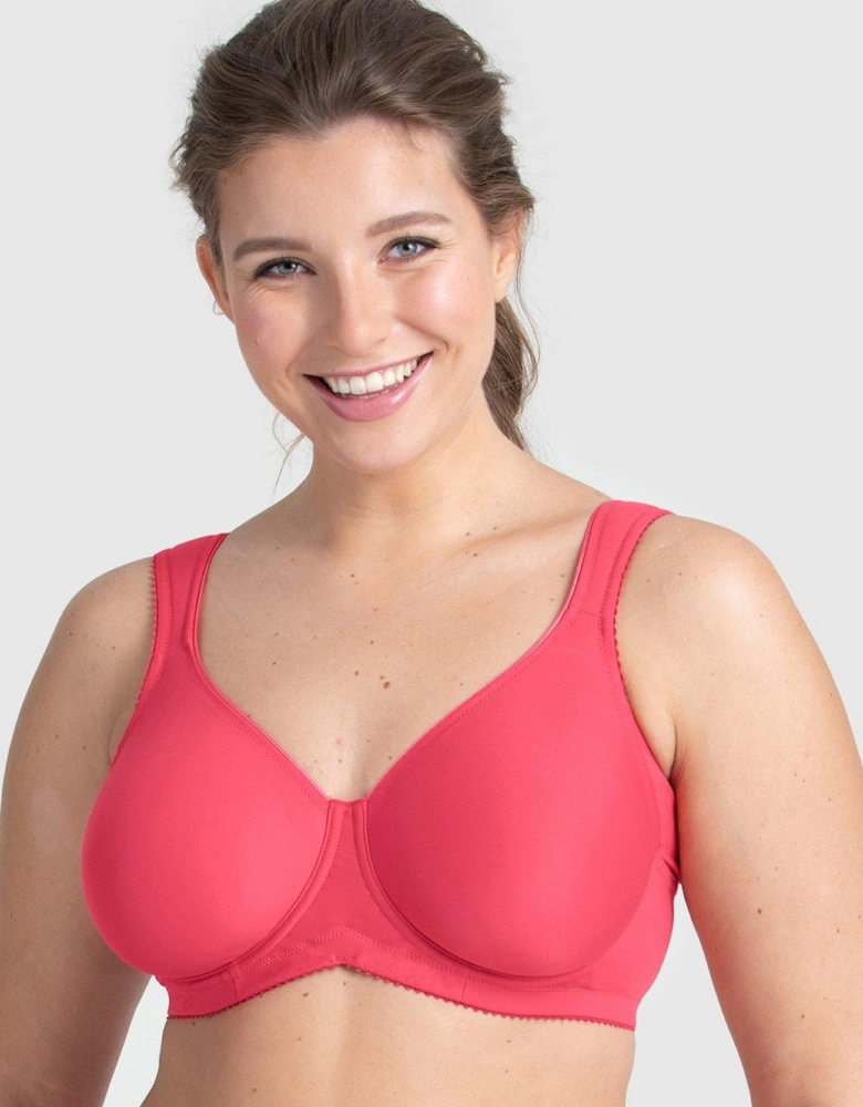 Miss Mary Stay Fresh Underwired Moulded Strap Bra - Pink