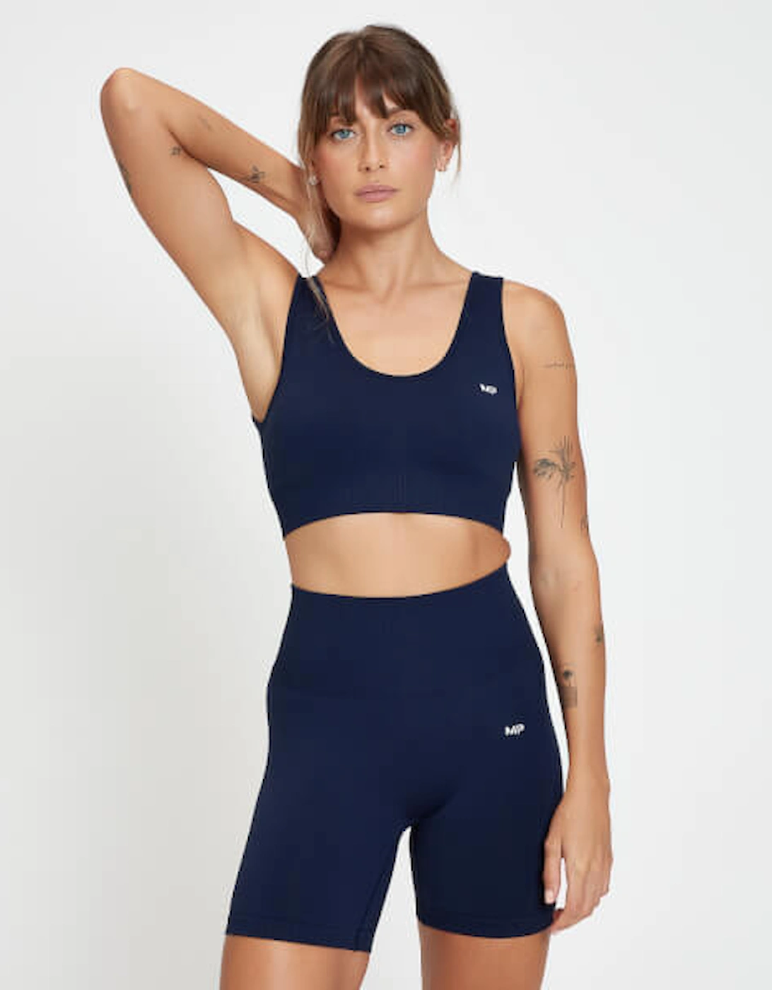 Women's Composure Seamless Sports Bra - Navy, 2 of 1