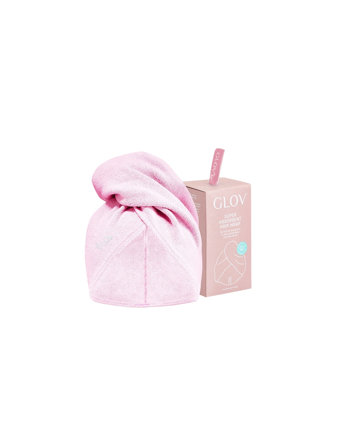 GLOV® Ultra–Absorbent Hair Towel Wrap - Pink, 2 of 1