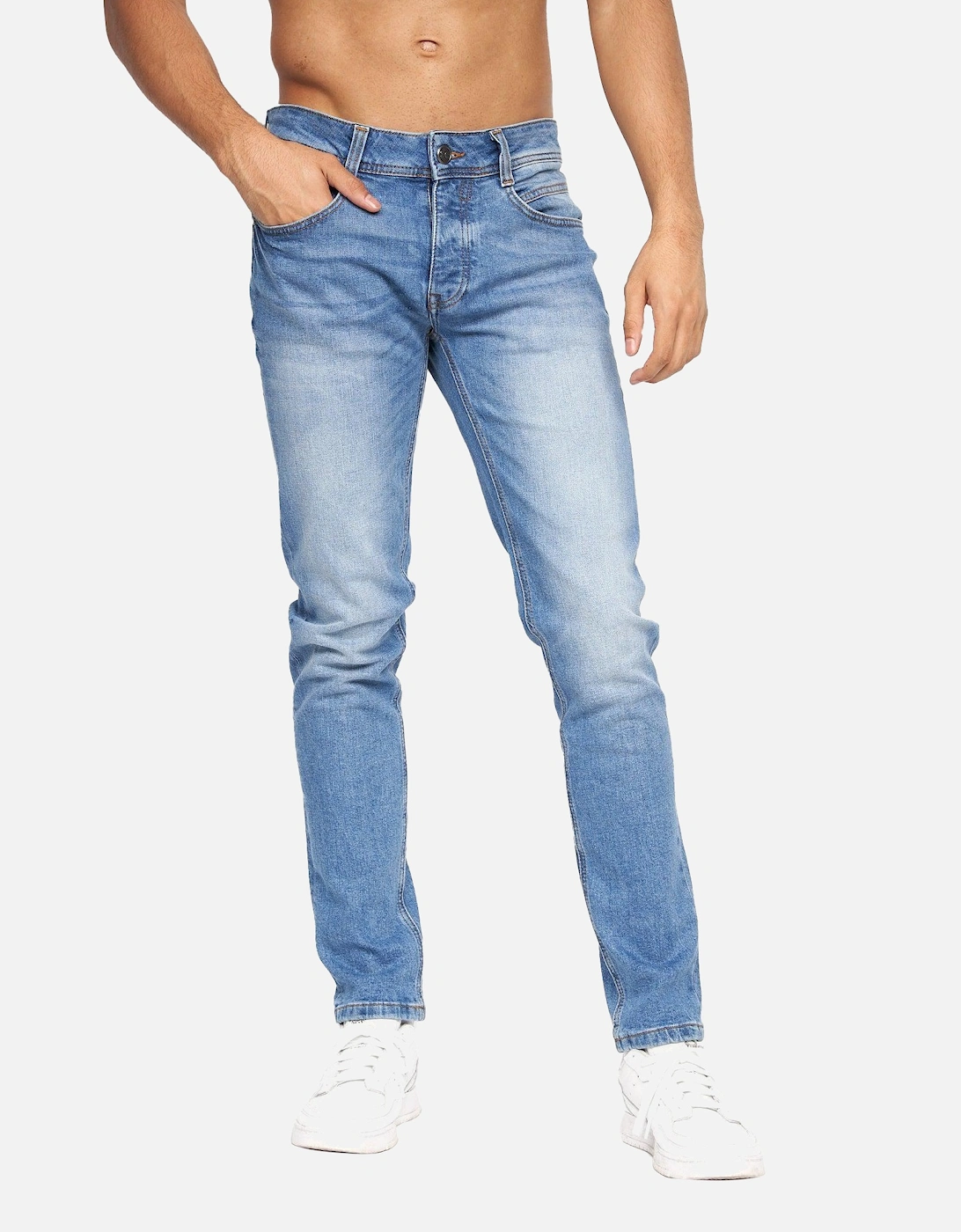 Mens Malcolm Slim Jeans, 2 of 1