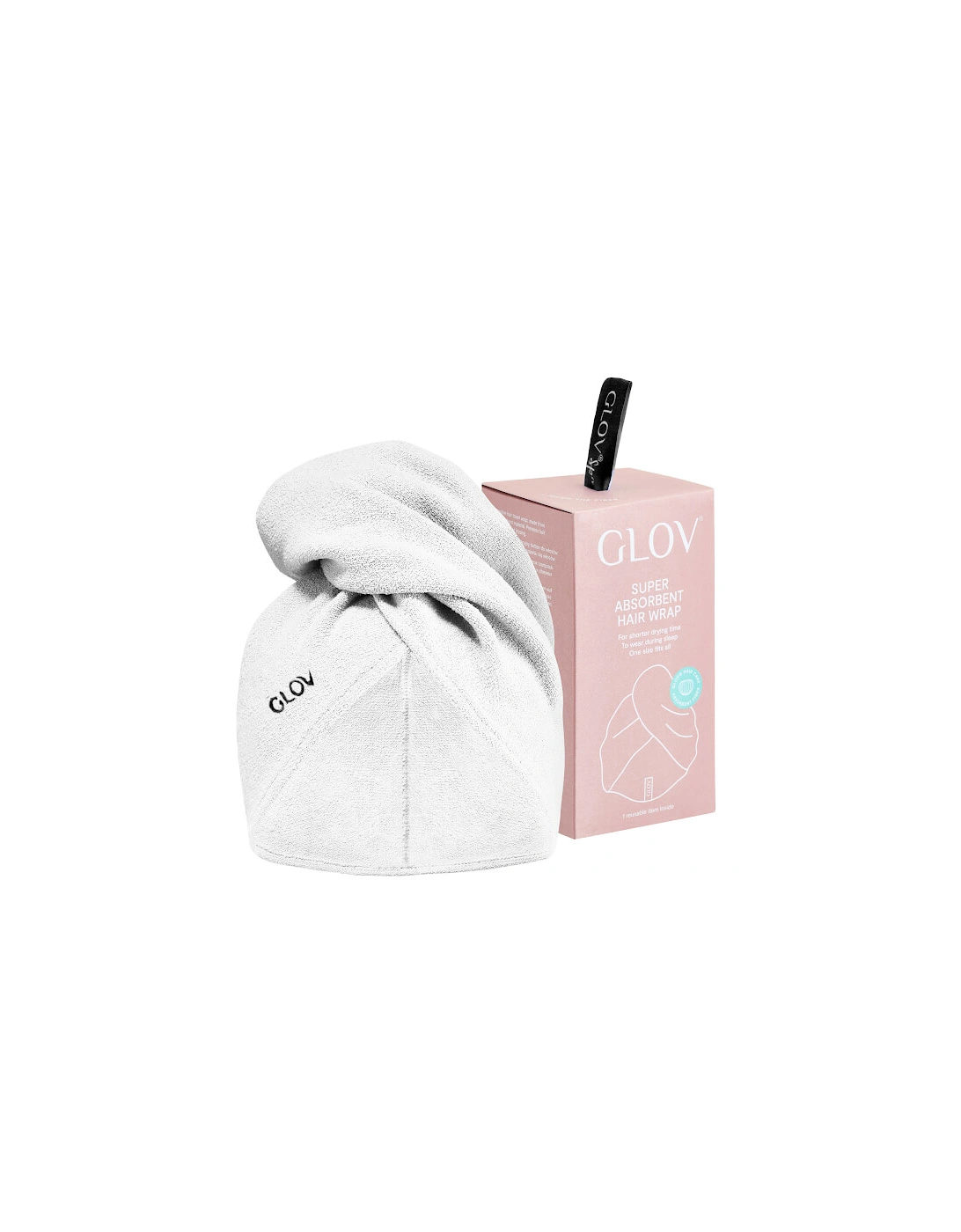 GLOV® Ultra–Absorbent Hair Towel Wrap - Original White - GLOV, 2 of 1
