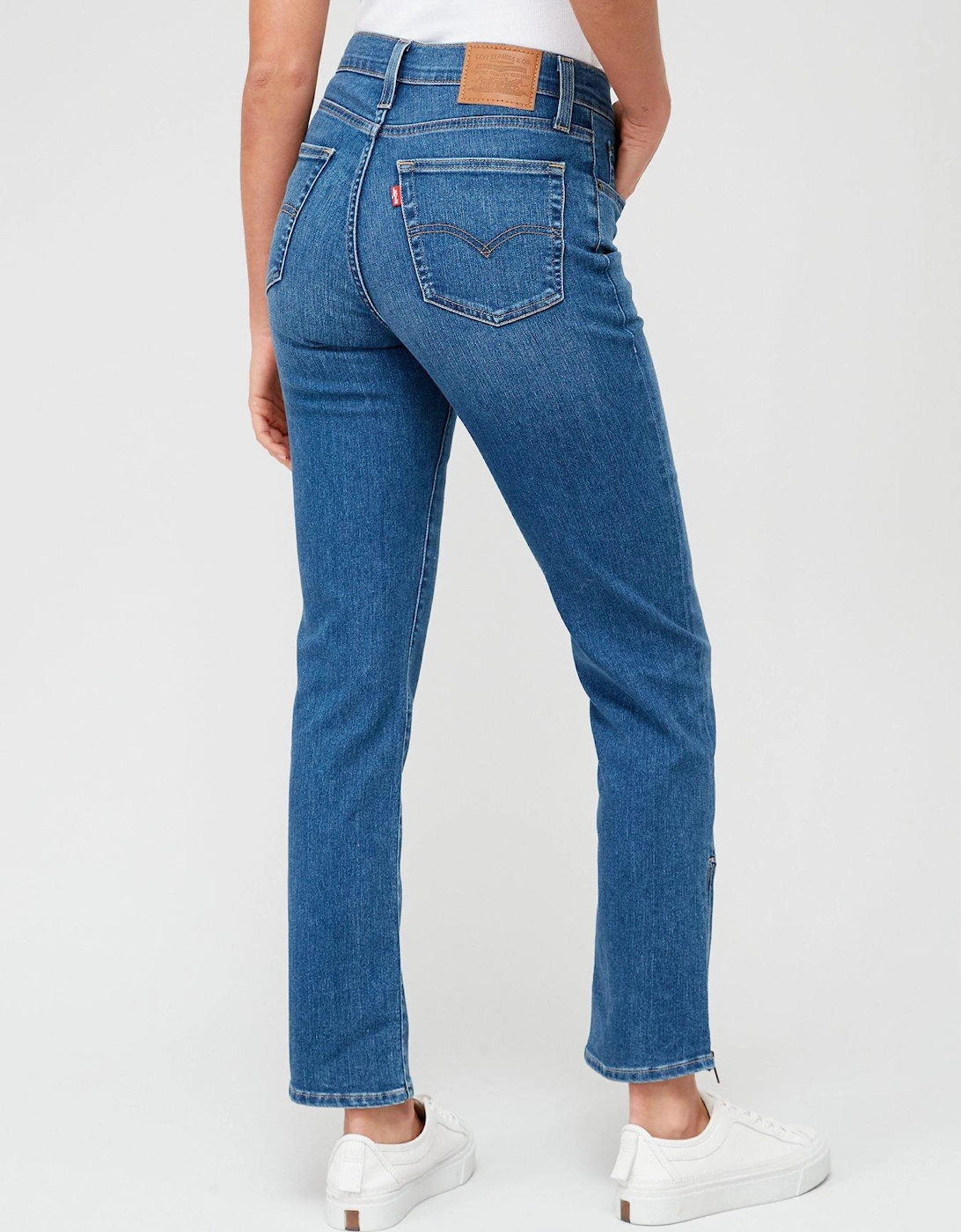 724™ High Rise Straight Leg Jean - All Zipped Up - Blue