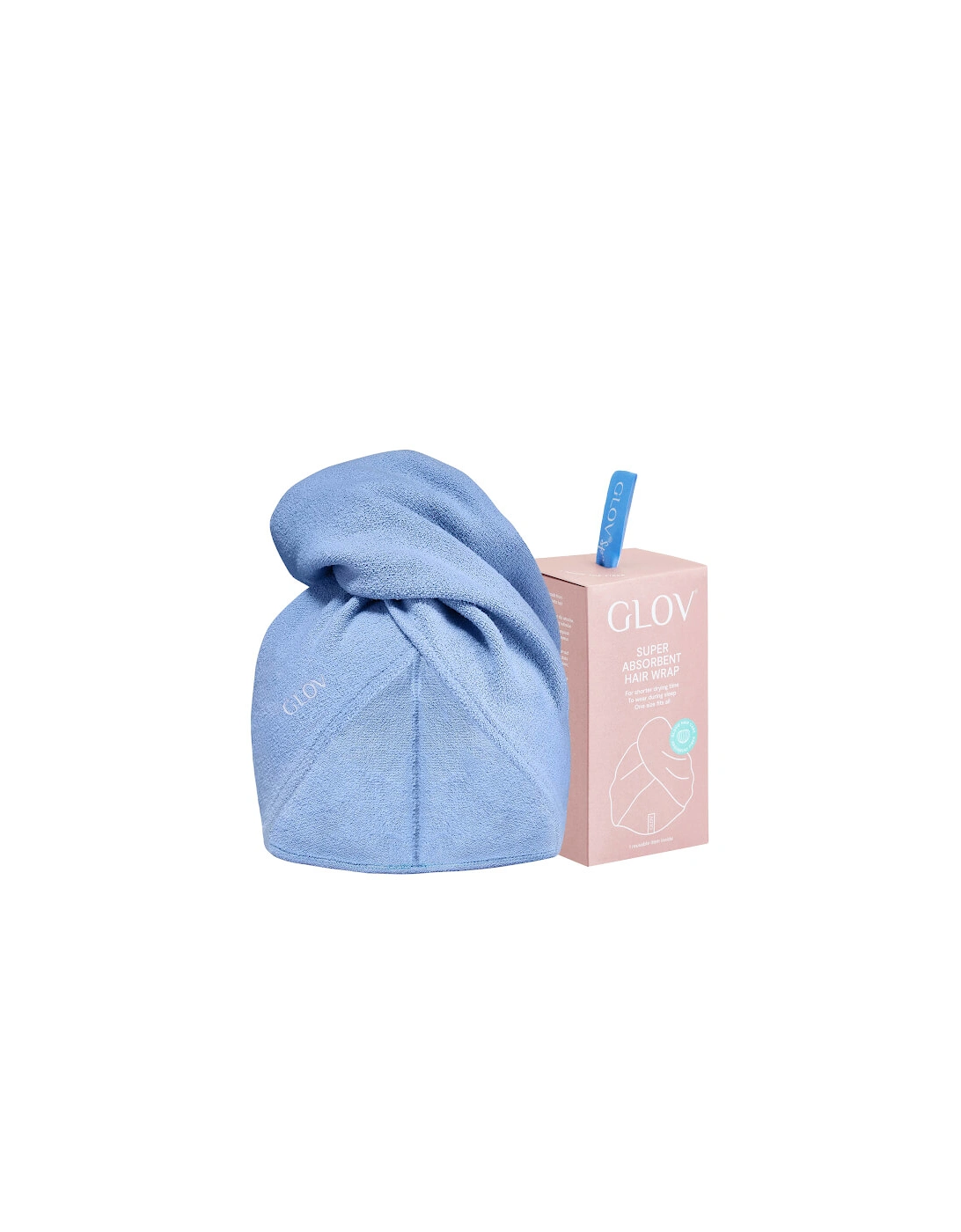 GLOV® Ultra–Absorbent Hair Towel Wrap - Blue, 2 of 1