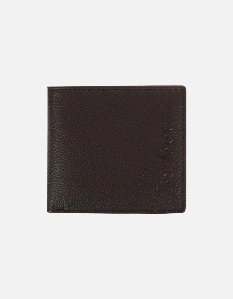 Barbour Black Debossed Logo Wallet In Gift Box