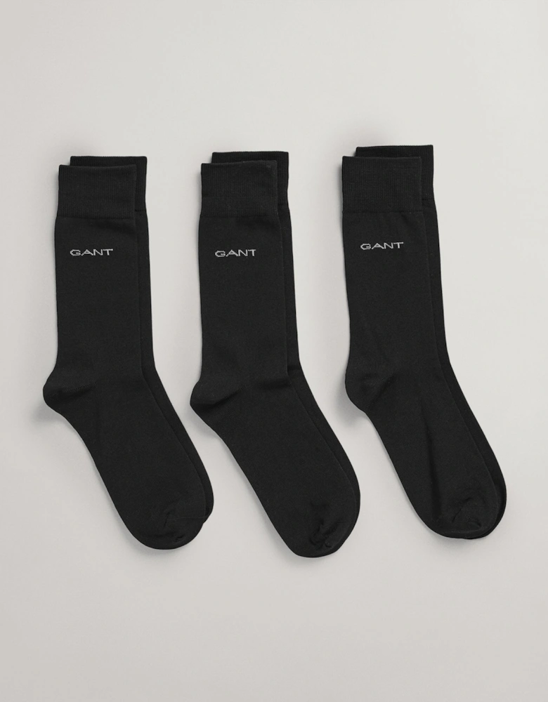 Mens Mercurized 3 Pack Cotton Socks