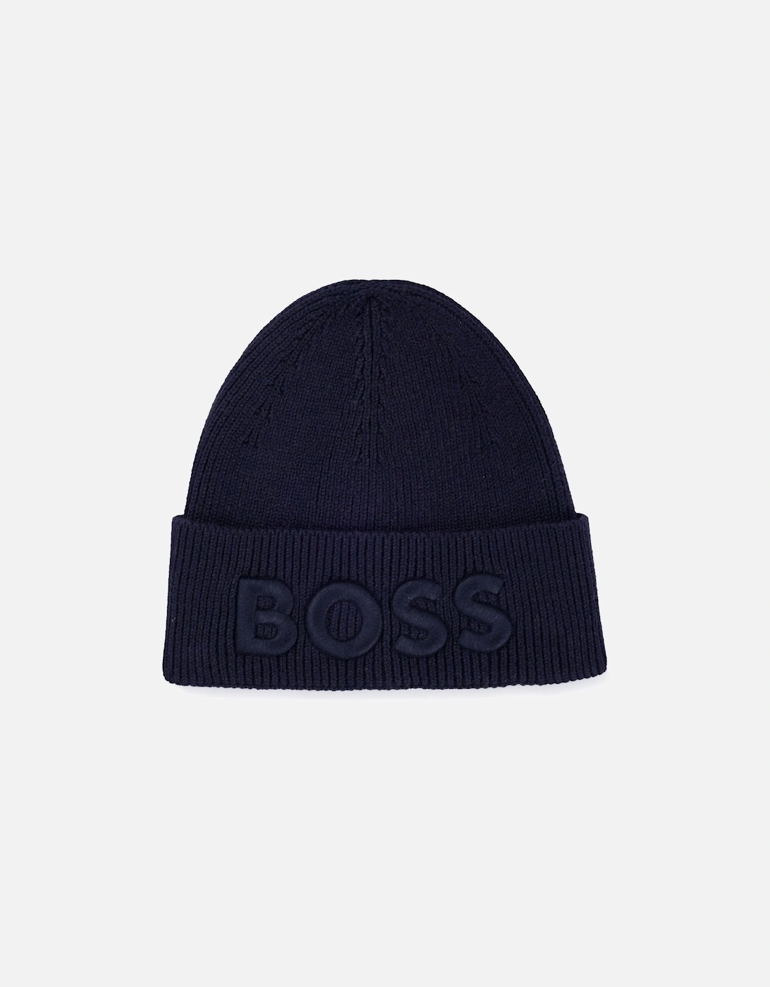 Boss Afox Beanie Hat Dark Blue, 3 of 2