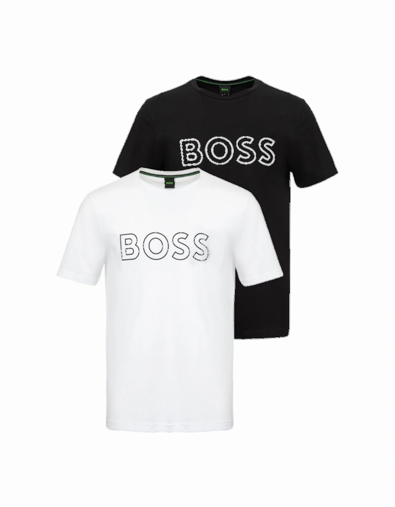 Boss T Shirt 2 Pack White/Black
