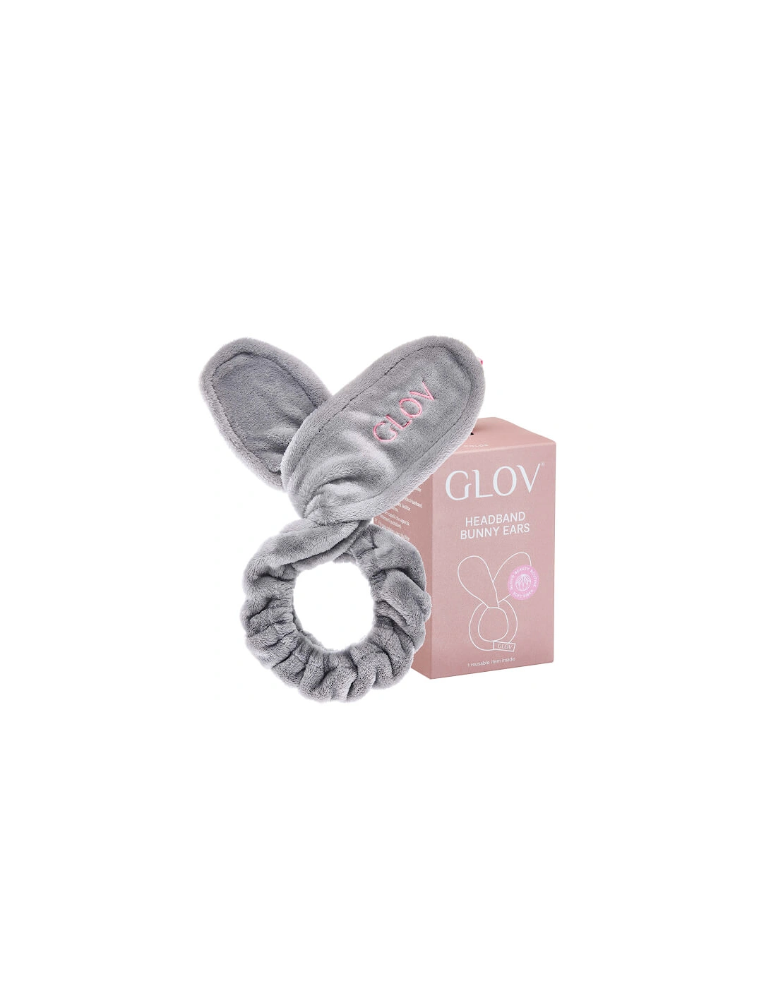 GLOV® Bunny Ears Hair Protecting Headband and Hair Tie - Grey, 2 of 1