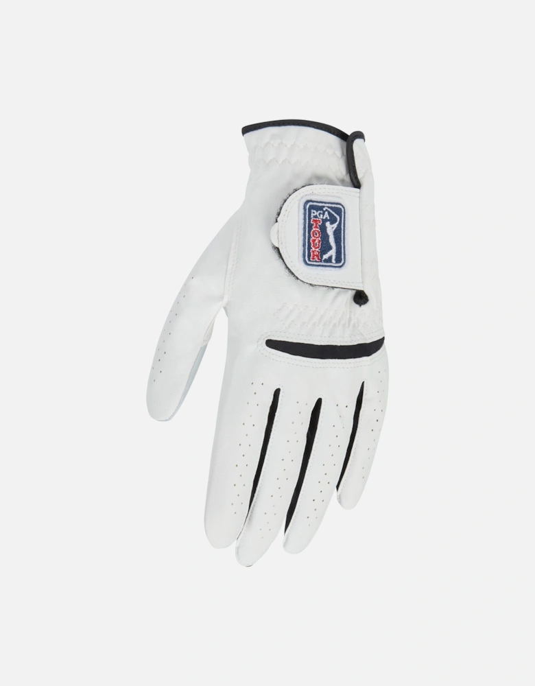 Golf Mens Logo Synthetic Embroidered Left Hand Golf Glove