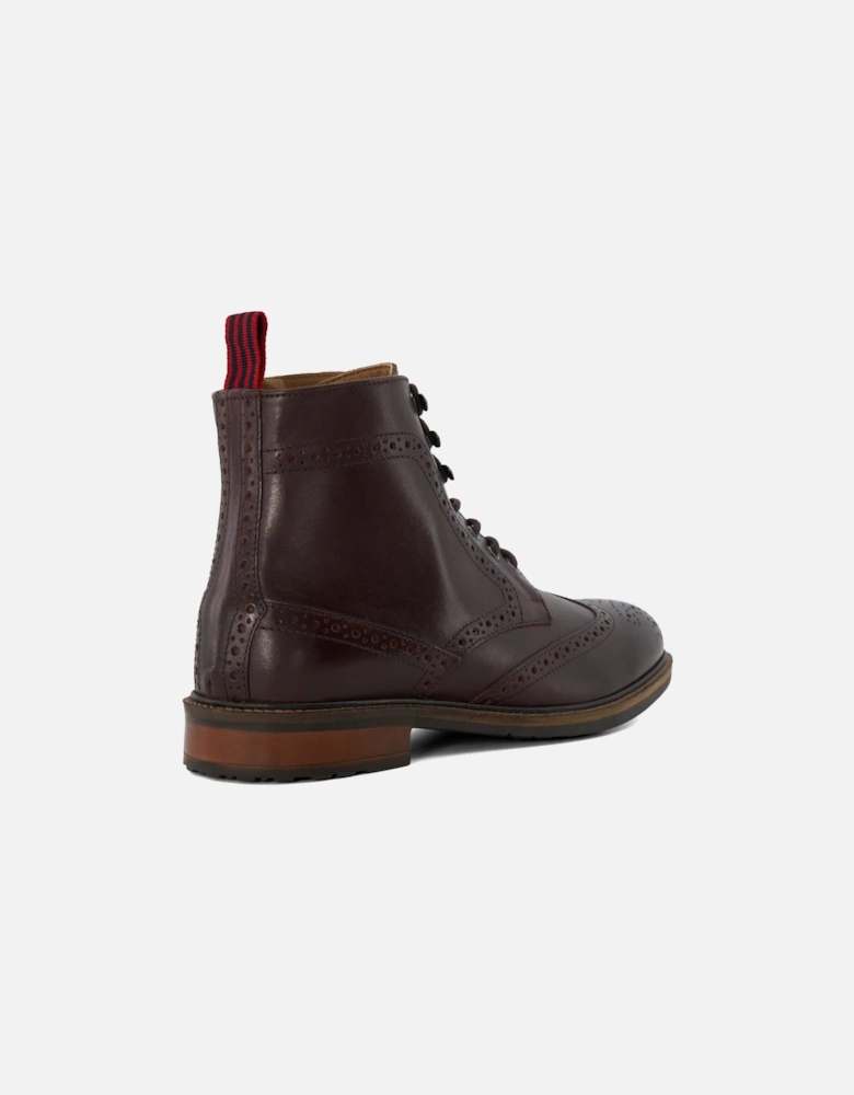 Mens Create - Casual Leather Lace-Up Boots