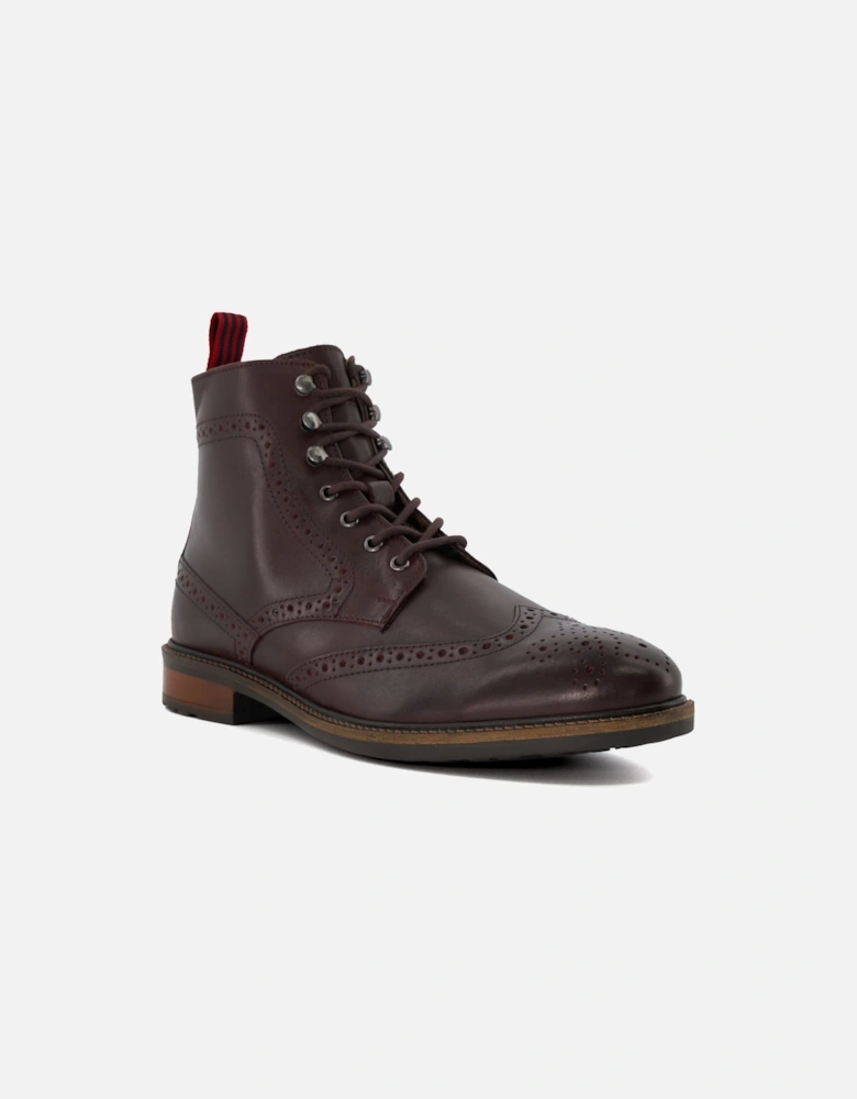 Mens Create - Casual Leather Lace-Up Boots