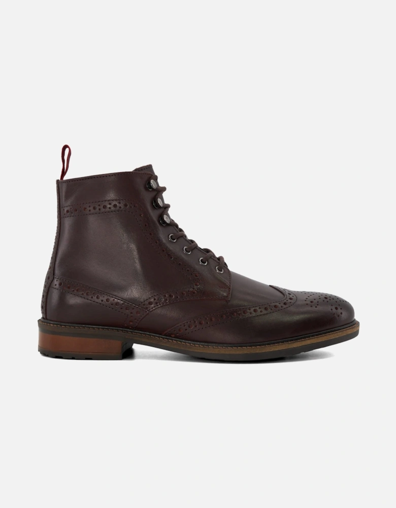 Mens Create - Casual Leather Lace-Up Boots