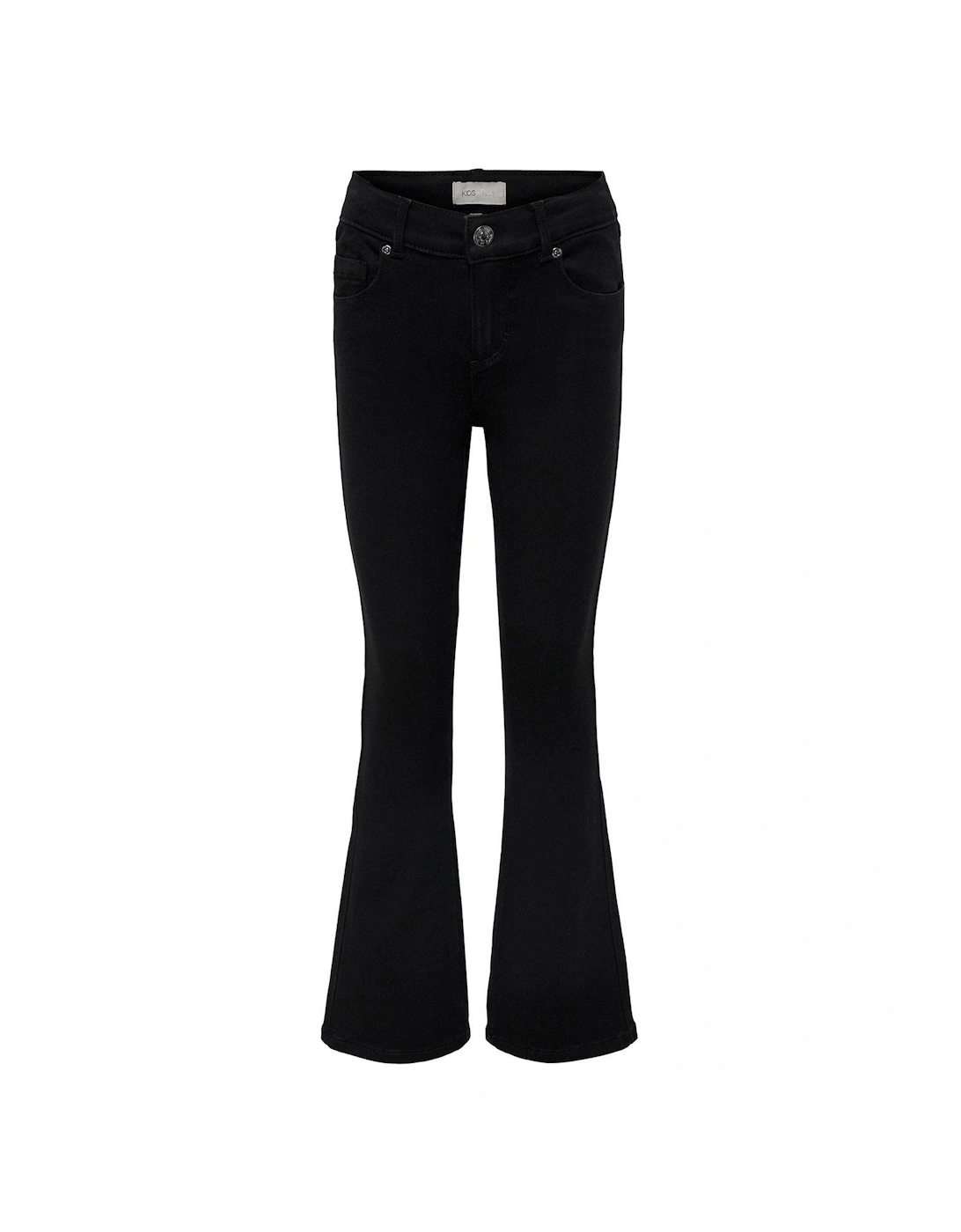 Girls Royal Flare Jeans - Black, 3 of 2