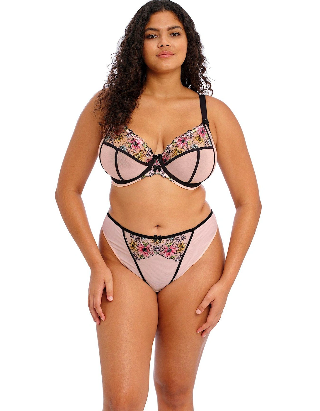 Carrie Underwired Plunge Bra - Pink, 4 of 3