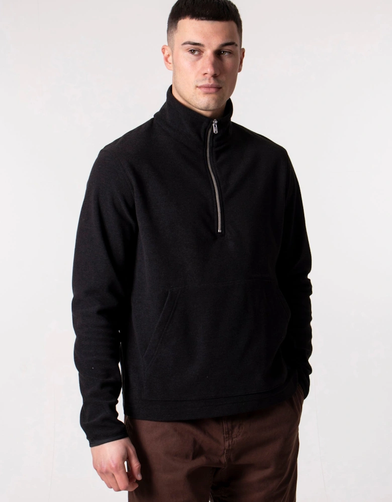 Relaxed Fit Frederik Fleece Half Zip Sweatshirt