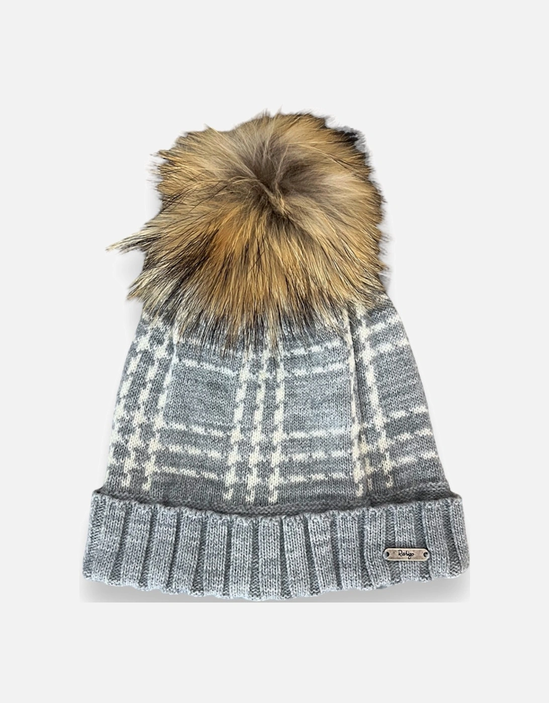 Grey Fur Pull On Hat, 3 of 2