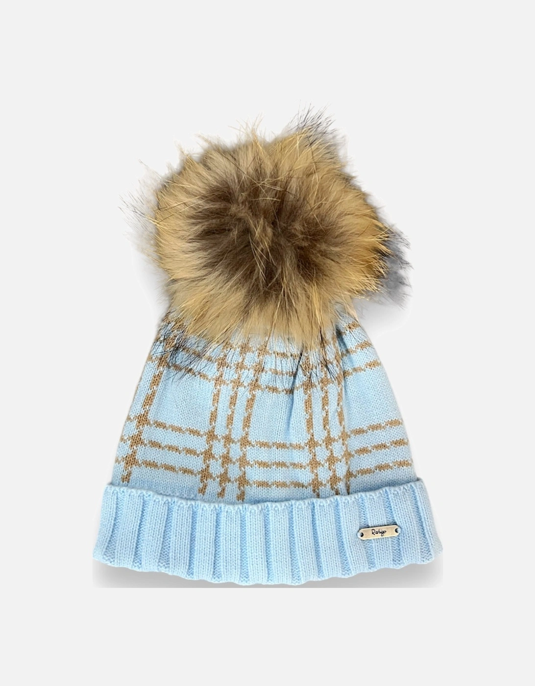 Blue Fur Pull On Hat, 6 of 5