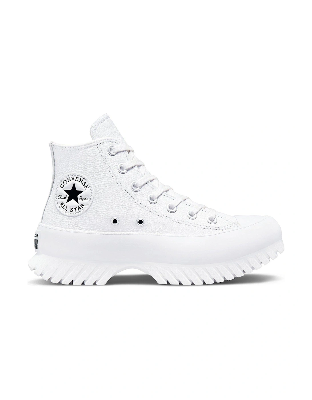 Chuck Taylor All Star Lugged Leather Hi-Tops - White, 8 of 7