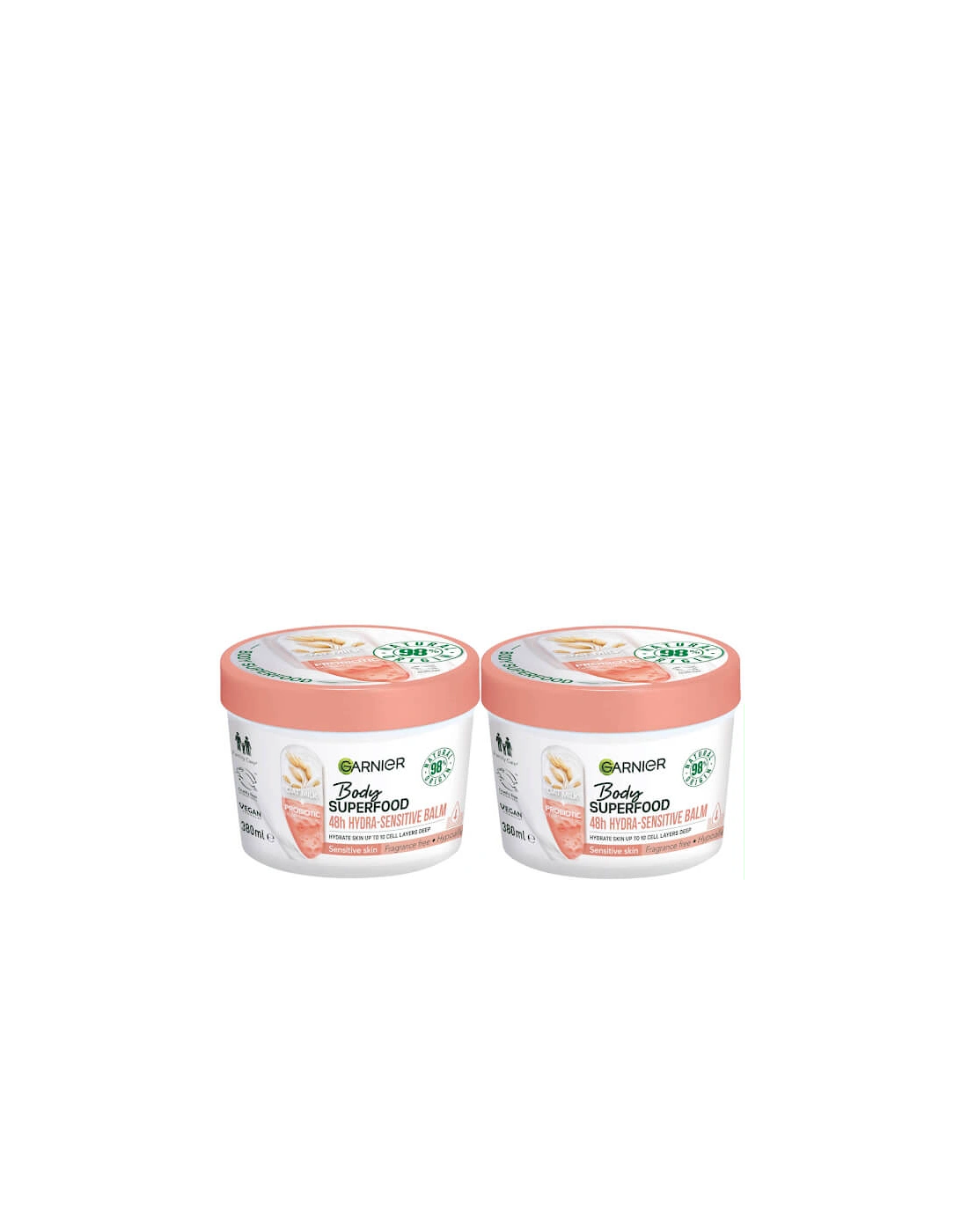 Body Superfood, Nourishing Body Cream, With Avocado and Omega 6, Body Cream for Dry Skin Duo