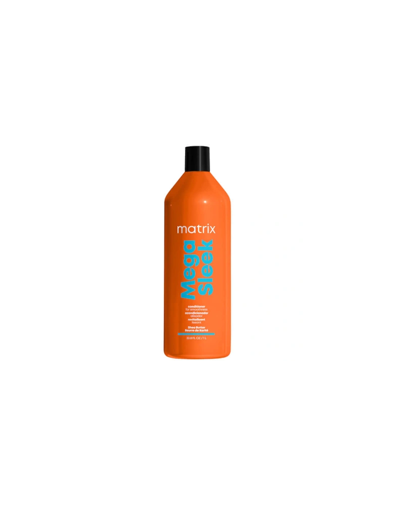 Total Results Mega Sleek Shea Butter Conditioner for Frizzy Hair 1000ml - Matrix