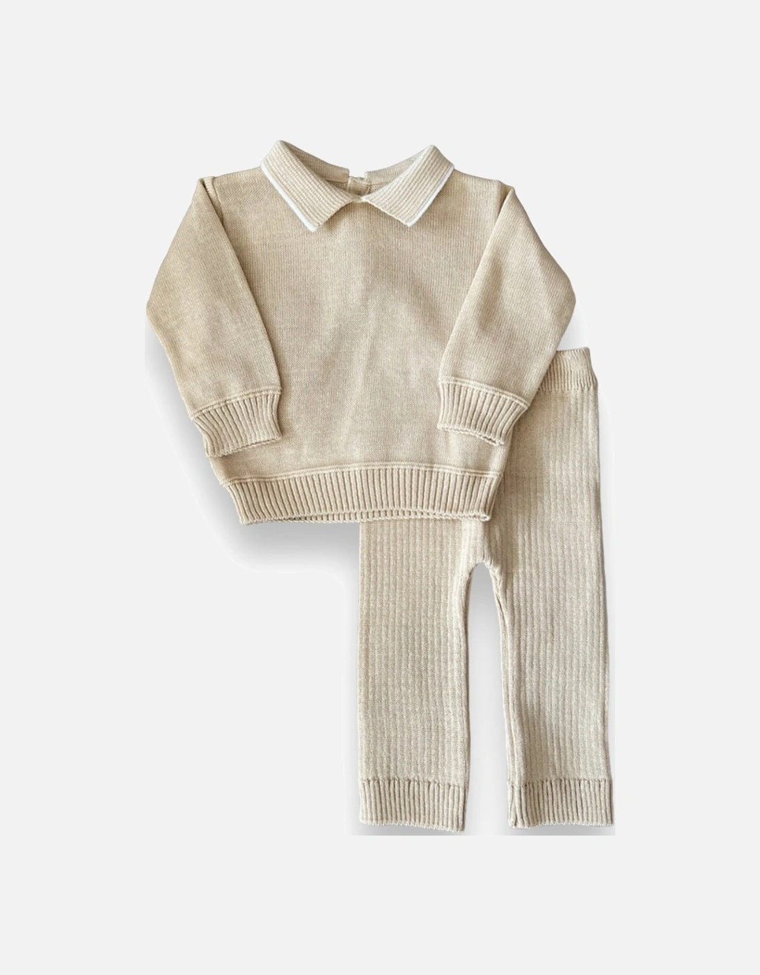 Sand Knit Trouser Set, 3 of 2