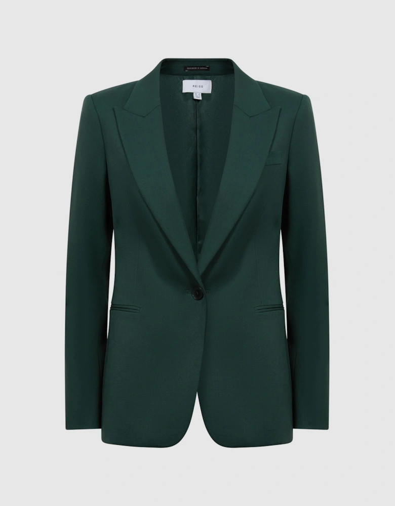 Tailored Fit Single Breasted Suit Blazer