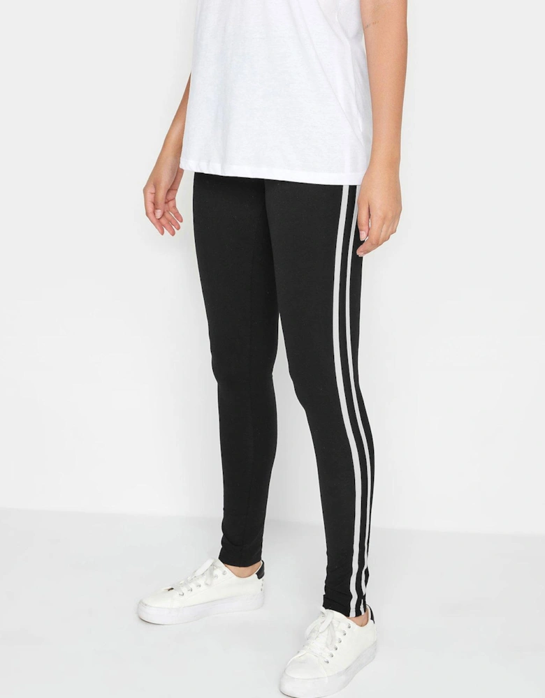 Side Stripe Legging - Black