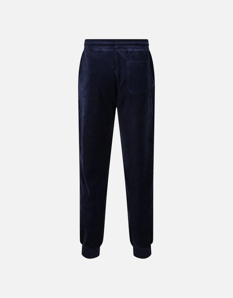 Yarel Velour Mens Cuffed Joggers | Navy