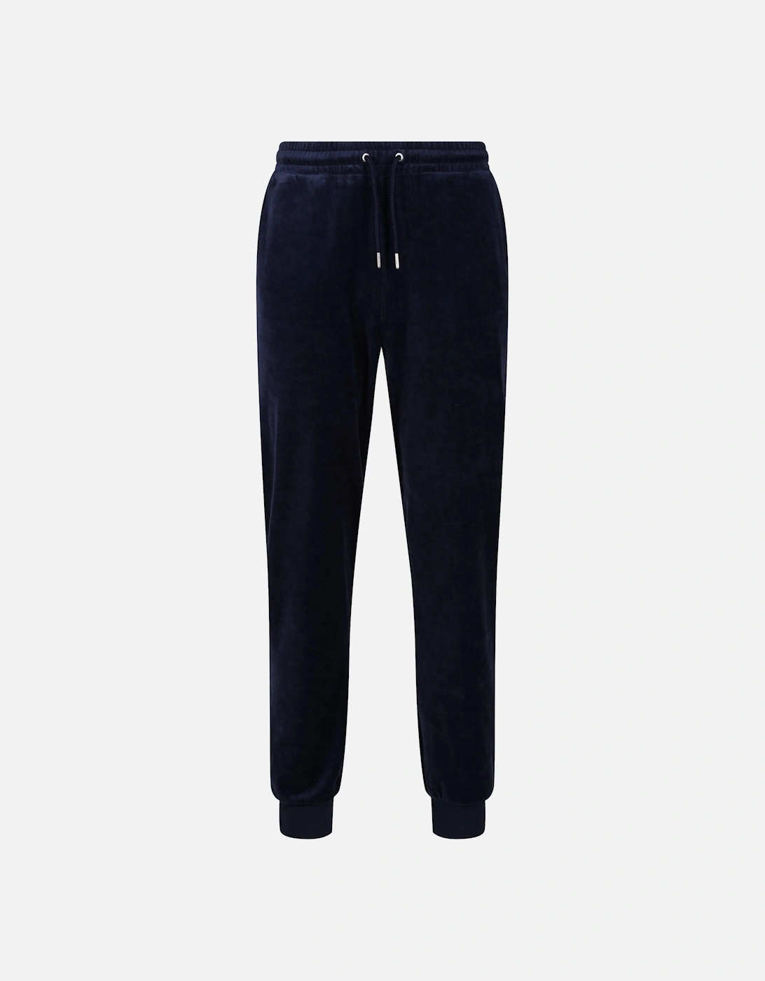 Yarel Velour Mens Cuffed Joggers | Navy, 4 of 3