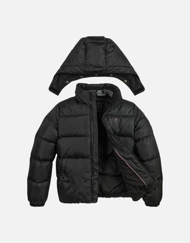 Black Essential Down Puffer Jacket