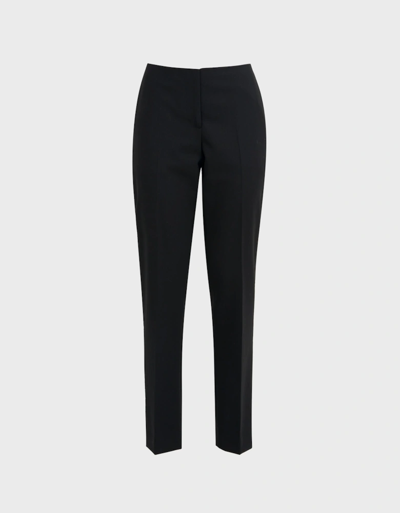 Tapered Contrast Waistband Trousers