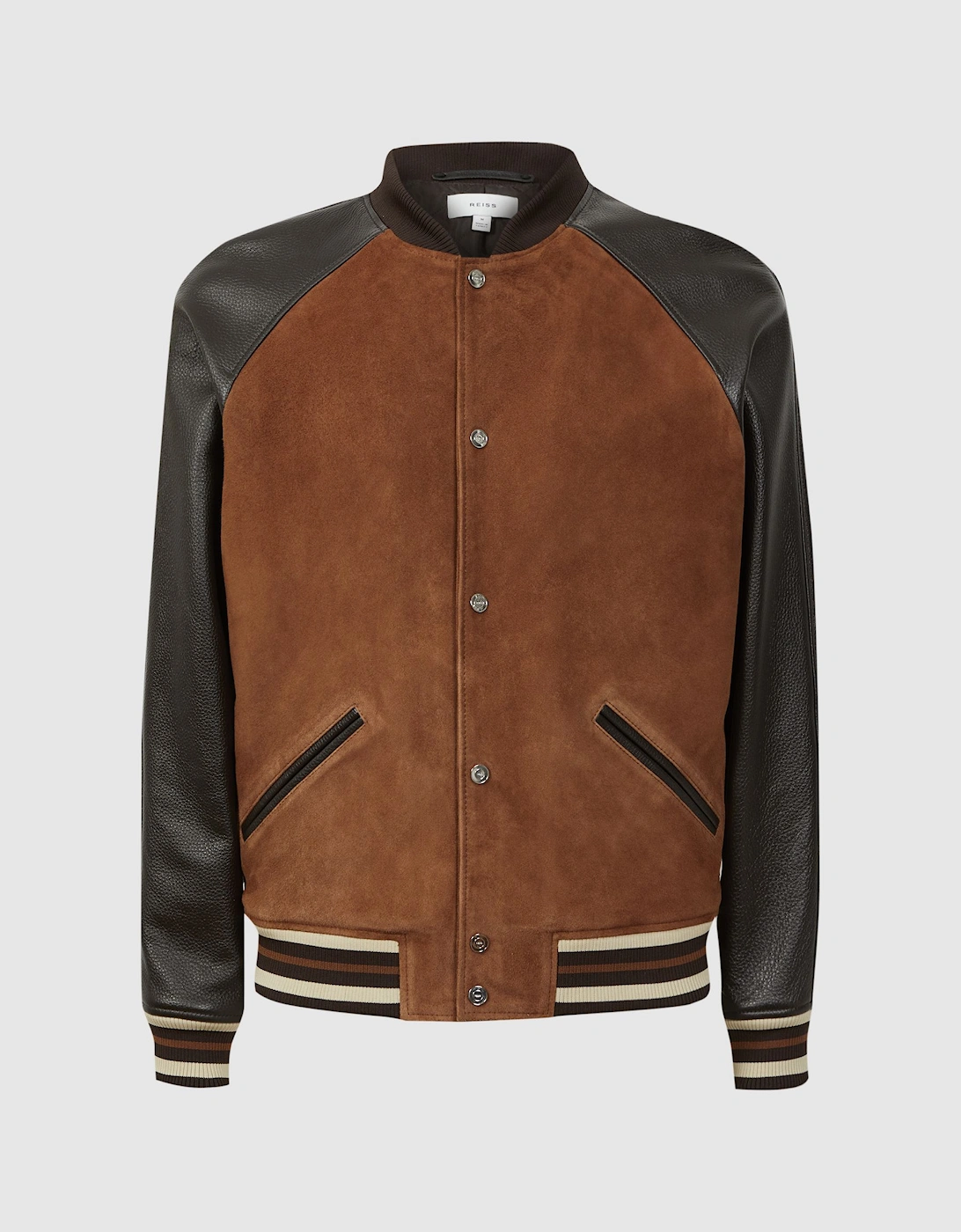 Suede Leather Bomber Jacket, 2 of 1