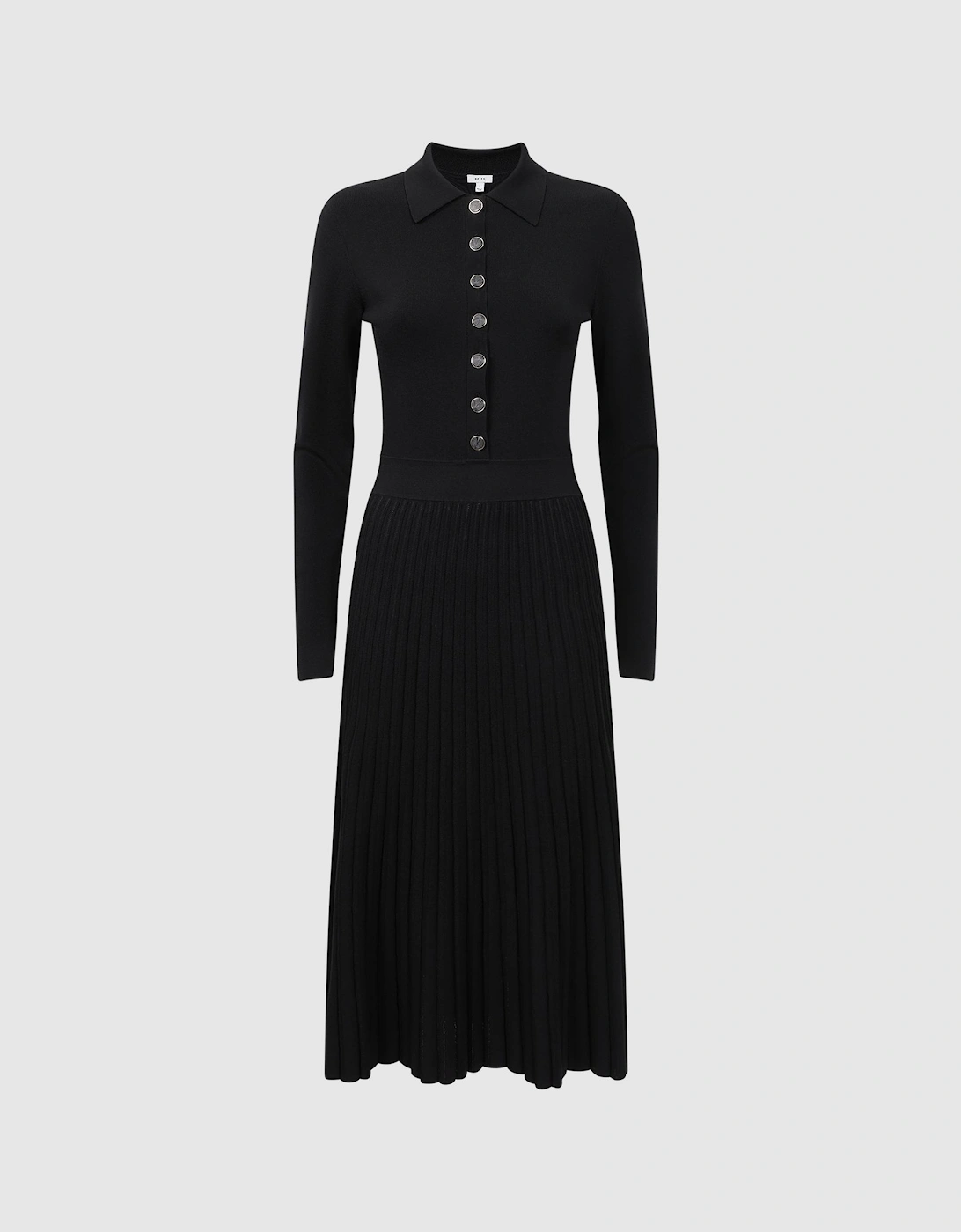 Knitted Pleated Midi Dress, 2 of 1