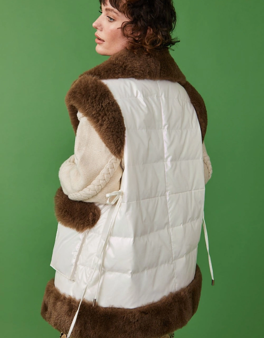 Limited Edition Oversized Shearling Gilet