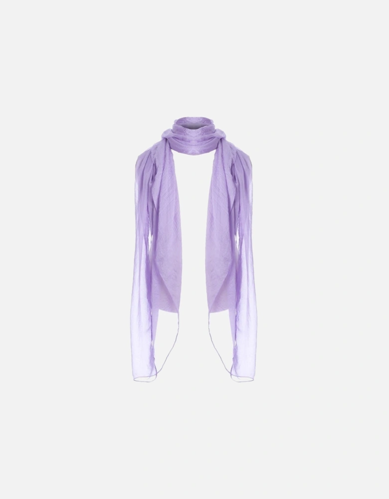 Purple Silk Blend Scarf