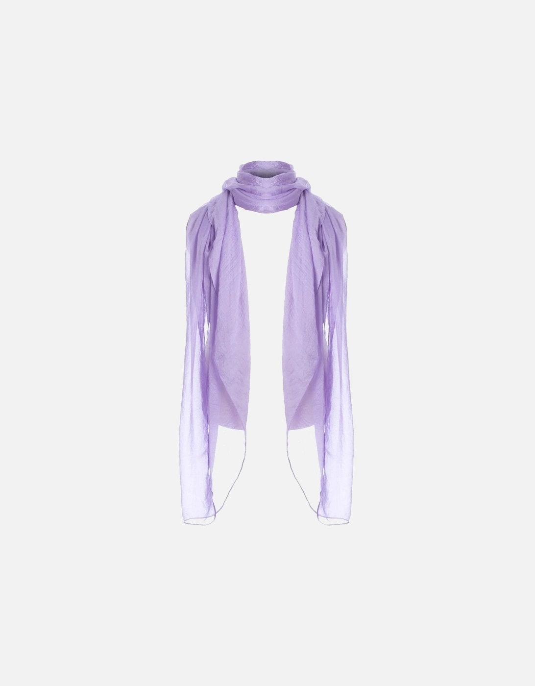 Purple Silk Blend Scarf, 5 of 4