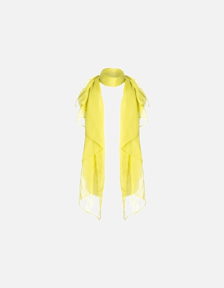 Yellow Silk Blend Scarf