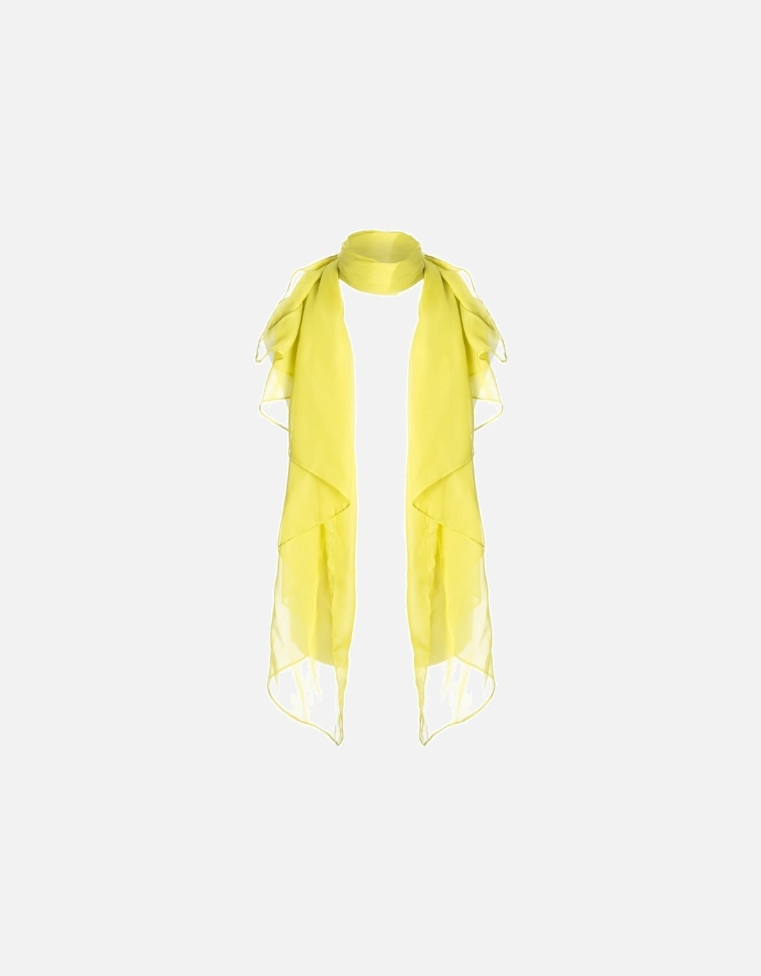 Yellow Silk Blend Scarf, 2 of 1