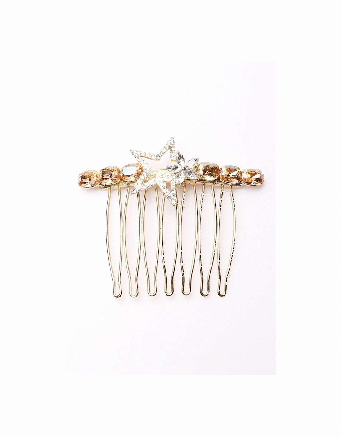 Sinead Gold Tone Star Hair Comb, 2 of 1
