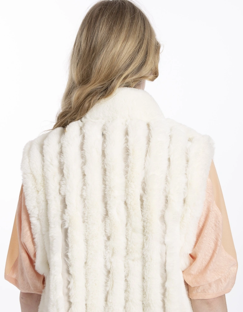 Cream Faux Fur Gilet