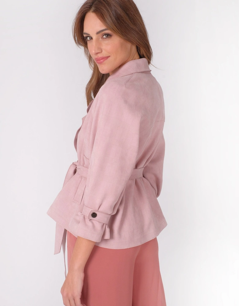 Pink Luxury Faux Suede Jacket