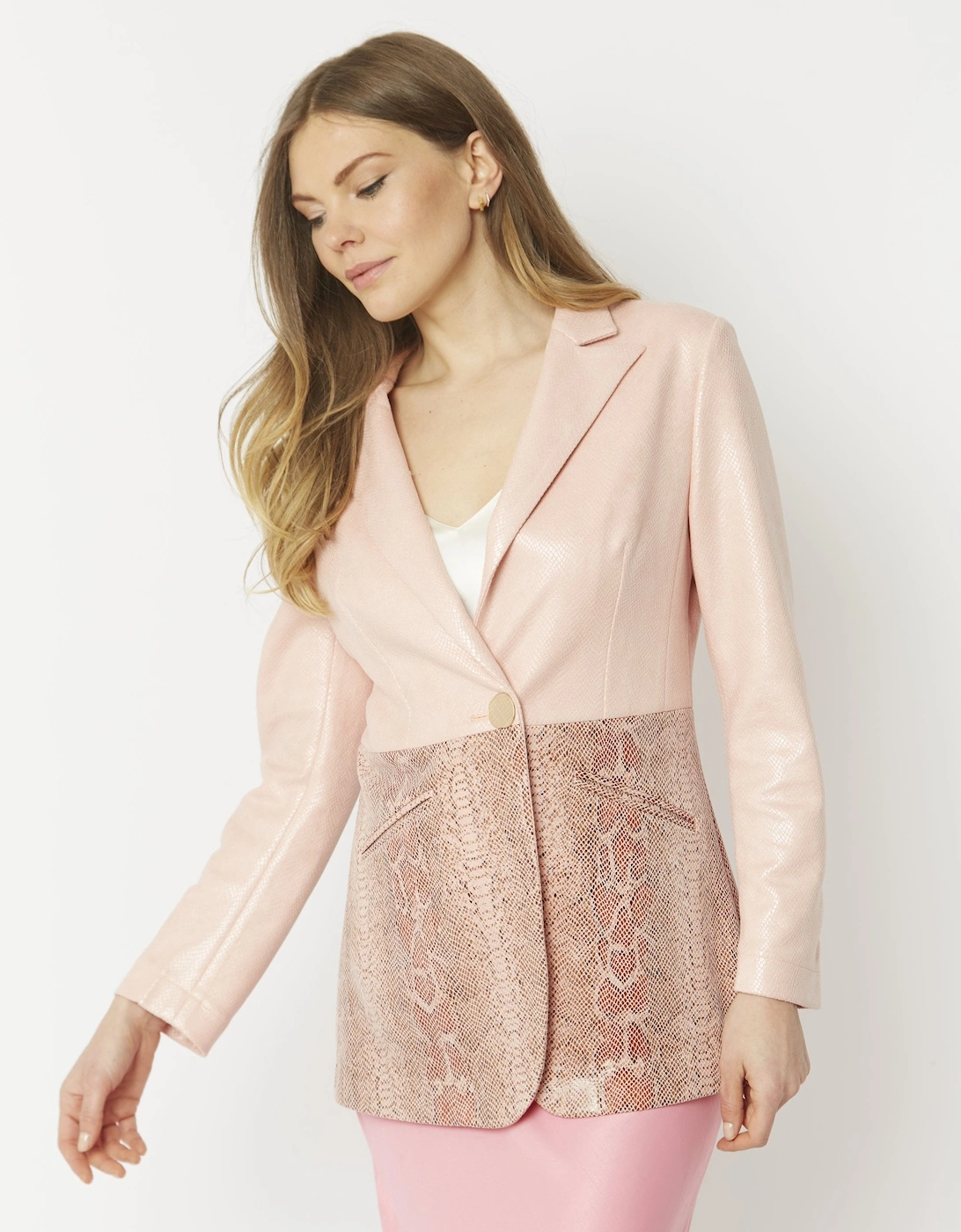 Pink Faux Suede Jacket, 7 of 6