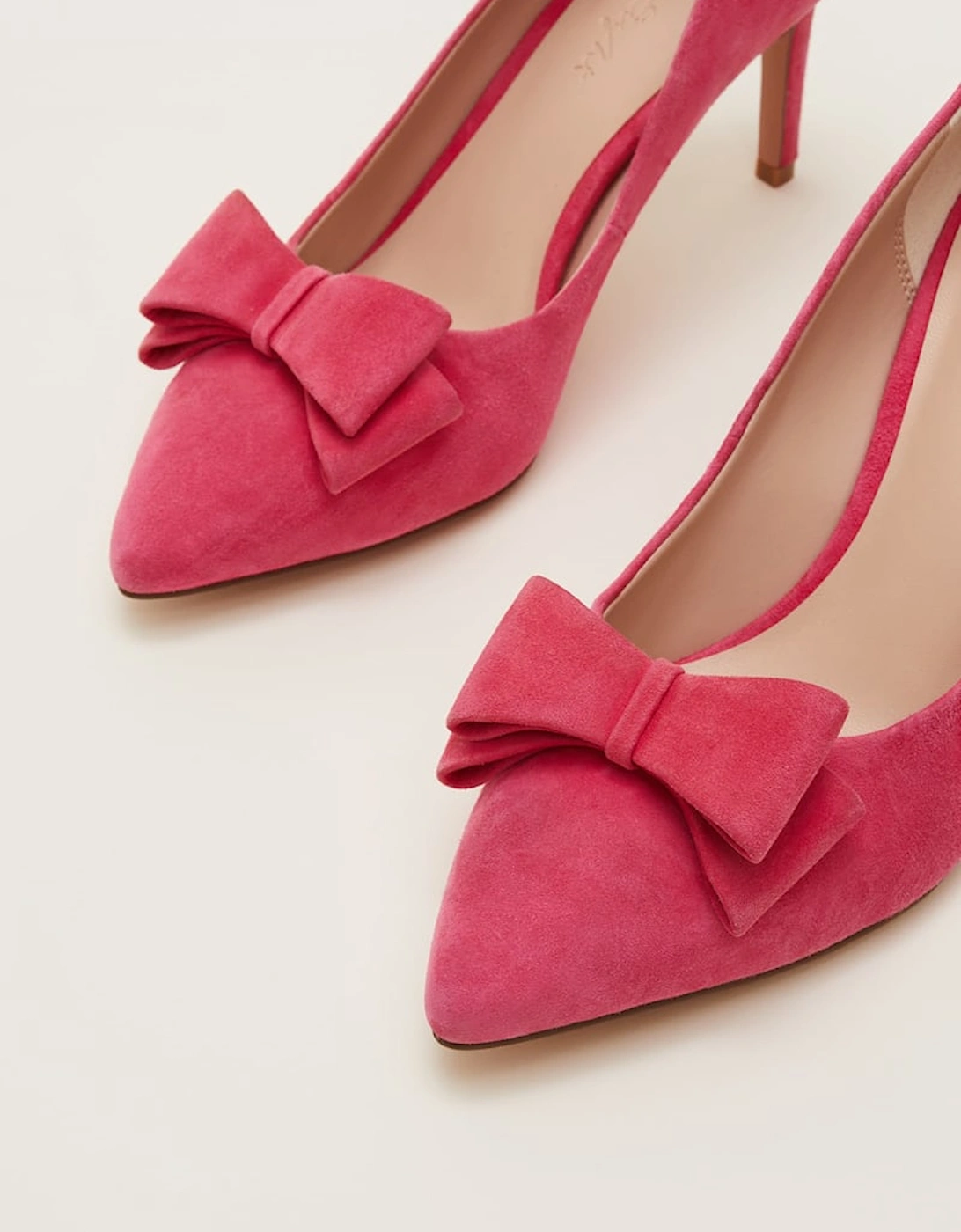 Suede Bow Front Court Shoe