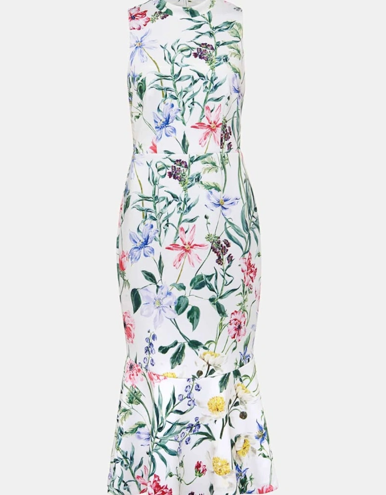 Tina Floral Fit And Flare Midi Dress