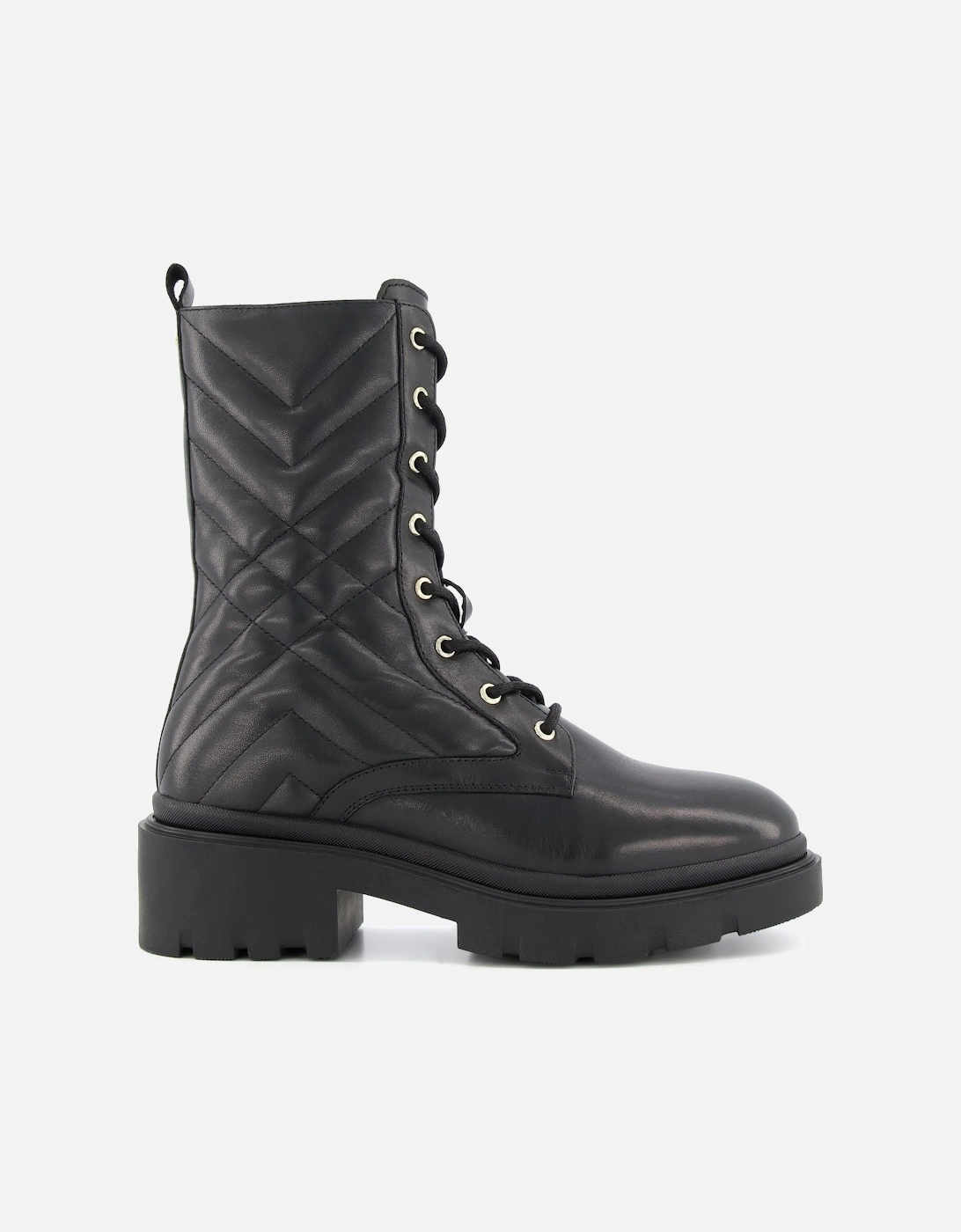Ladies Paynter - Quilted Leather Biker Boots