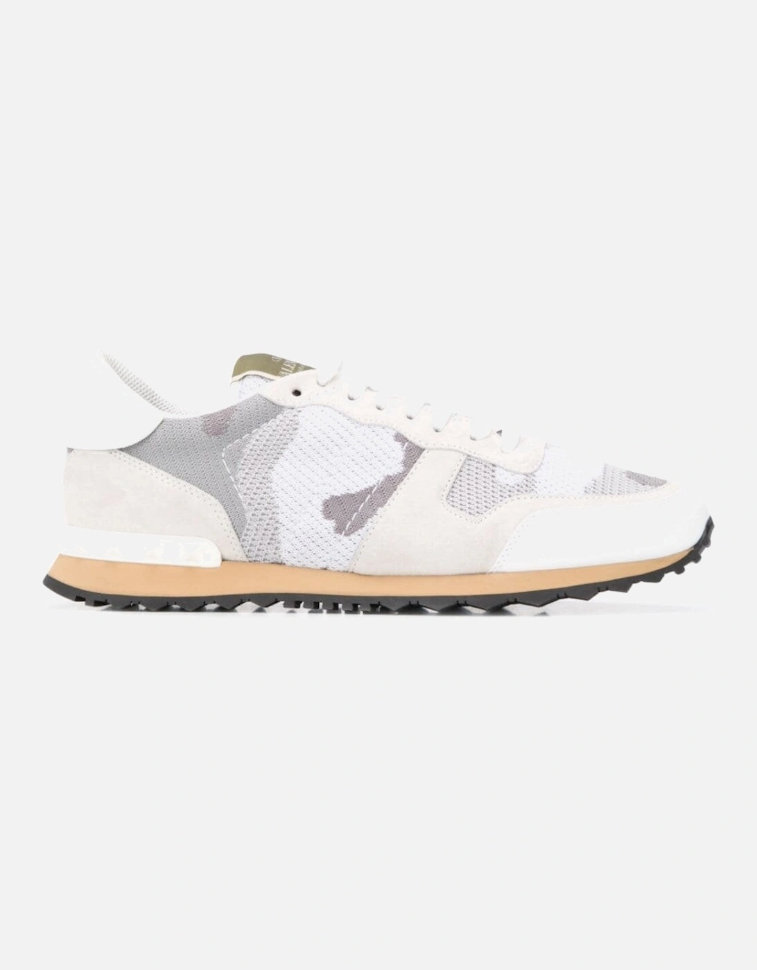 Garavani Camouflage-Print Mesh low-top Trainers in White, 5 of 4