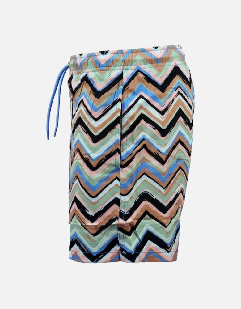 Blush Zig Zag Swim Shorts