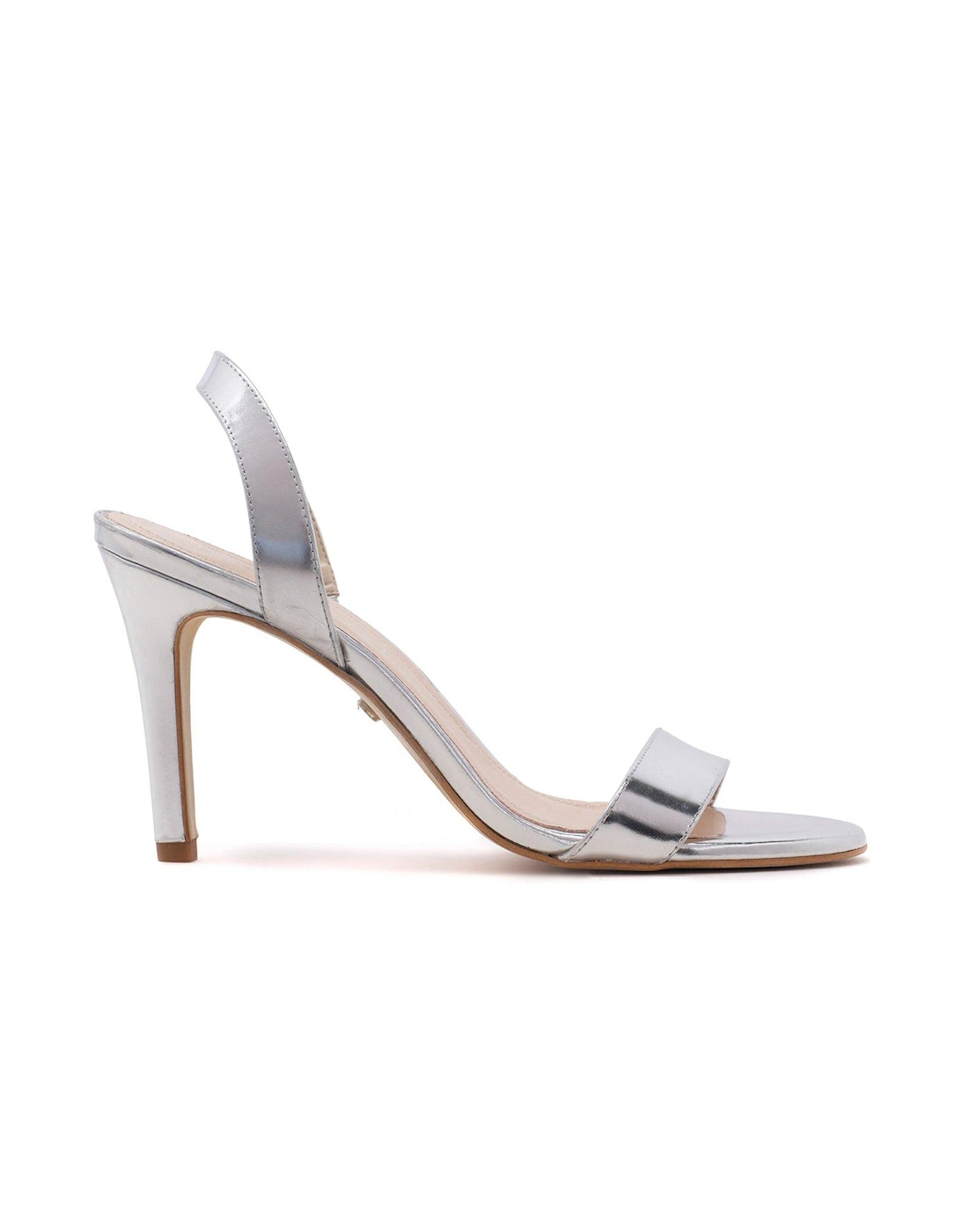 Amara Silver Heeled Sandals, 2 of 1