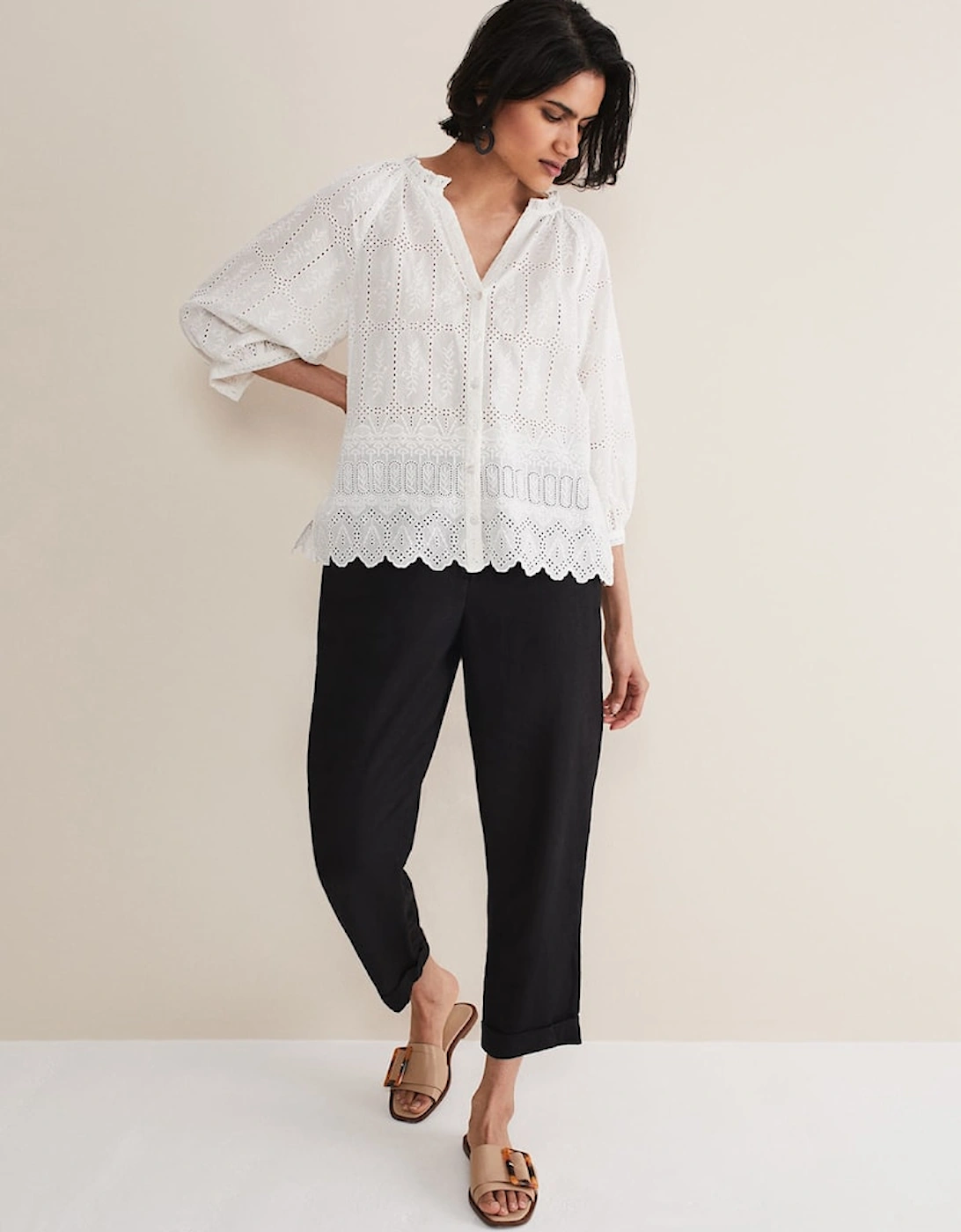 Sierra Broderie Blouse